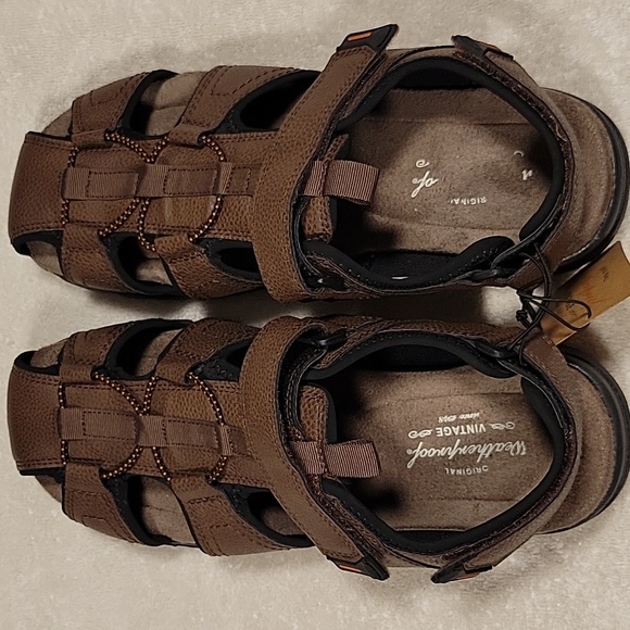 Weatherproof Vintage "Cory" Mens Brown Sandals, NWT - Picture 7 of 9